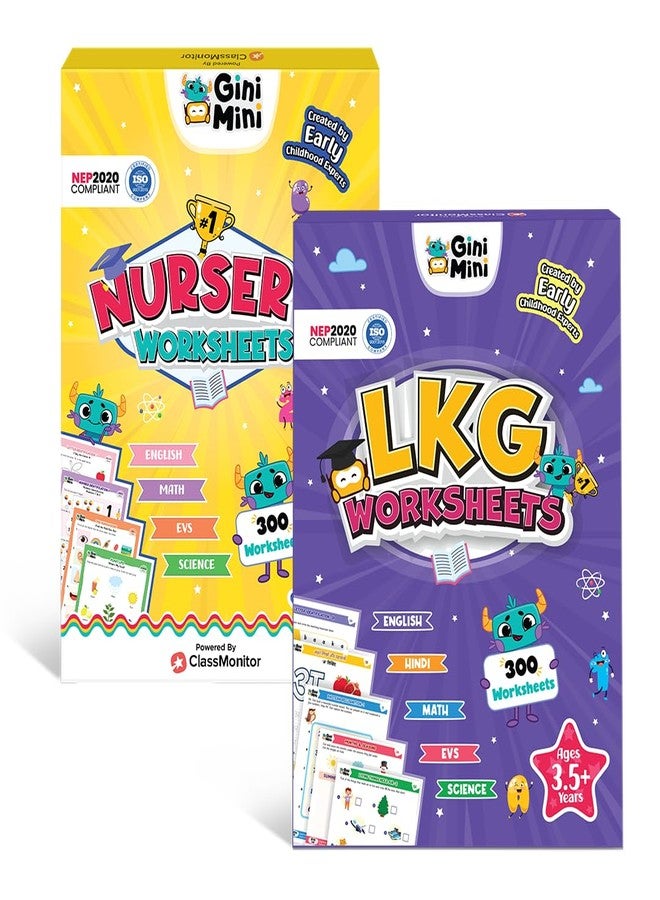 GiniMini Nursery & LKG Worksheets Combo for 2-6 Years | Learning & Writing Activities | Fun Educational Return & Birthday Gifts for Boys & Girls - Image 2